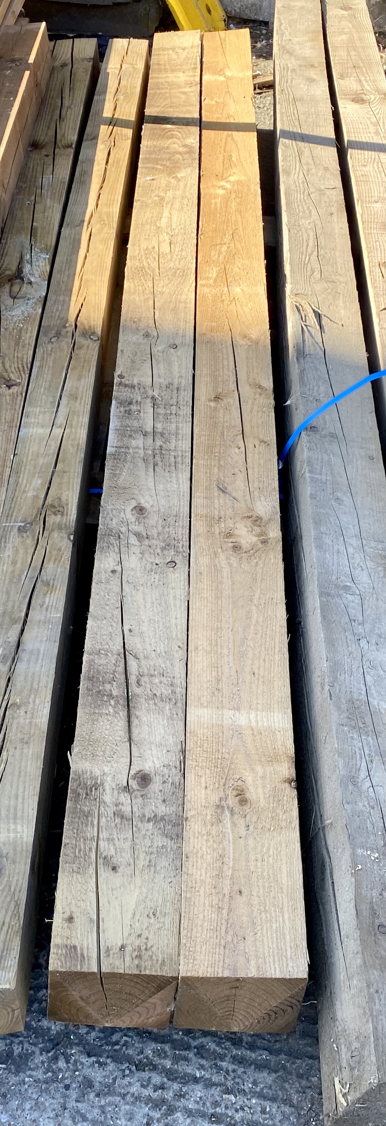 2x-3m-treated-timber-gate-posts-145mm-x-145mm-6x6-grade-b-rejects-extra-heavy-duty-205-2