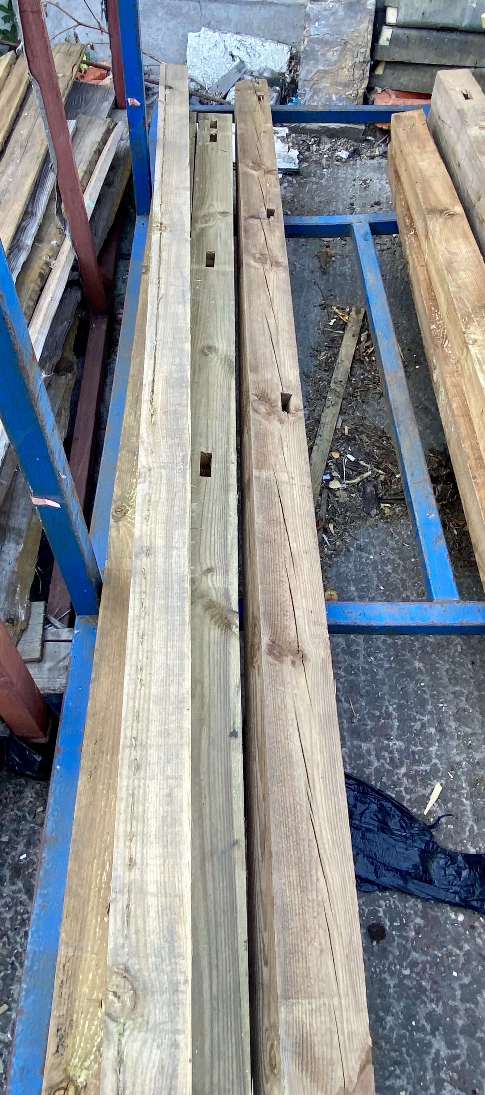 3x-2-7m-1x-3m-treated-timber-posts-125mm-x-100mm-5x4-grade-b-rejects-post-rail-fencing-diy-201-2