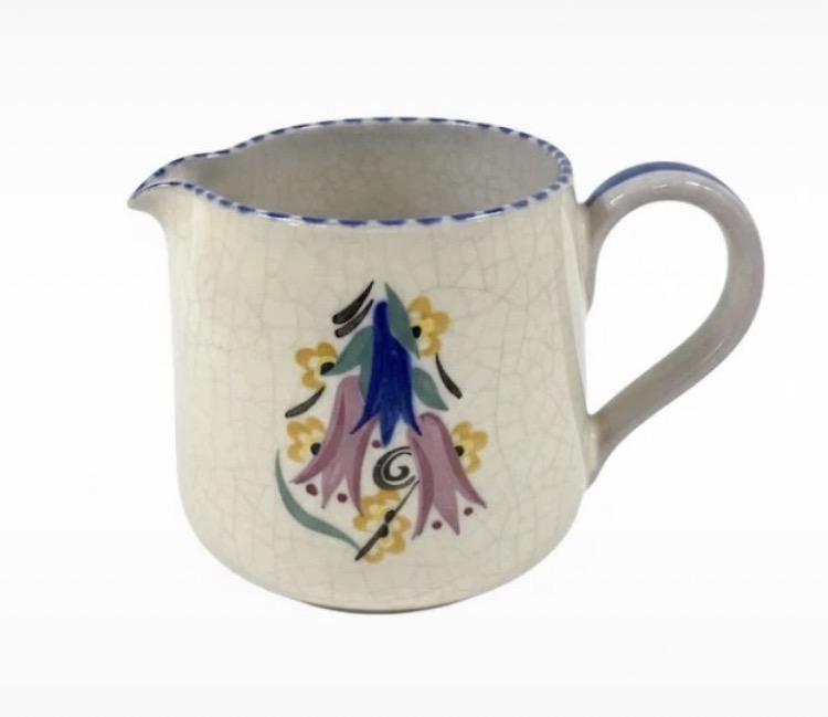 Lot 276: Antique Art Deco Poole Pottery Jug – Carter Stabler Adams Red Clay (Pattern ICC, c.1925)