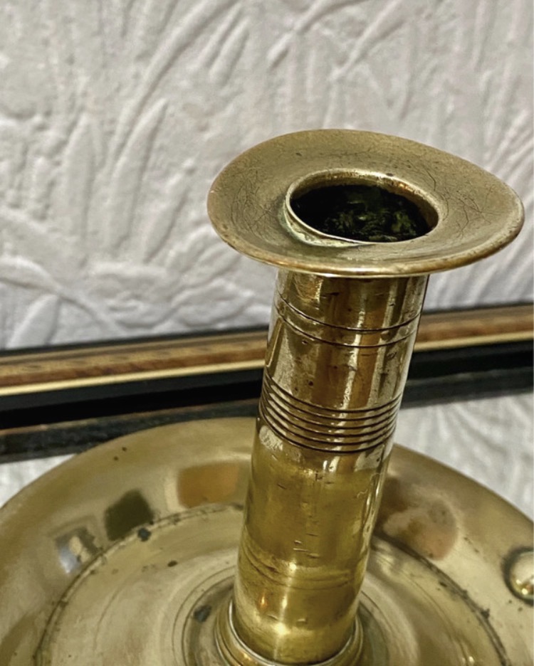 antique-victorian-brass-chamberstick-with-matching-snuffer-wee-willie-winkie-080-3