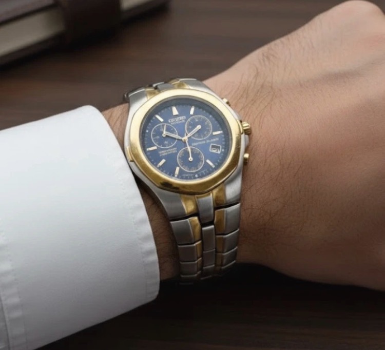 Lot 078: Citizen Eco-Drive Perpetual Calendar Watch - Gold Tone - E811