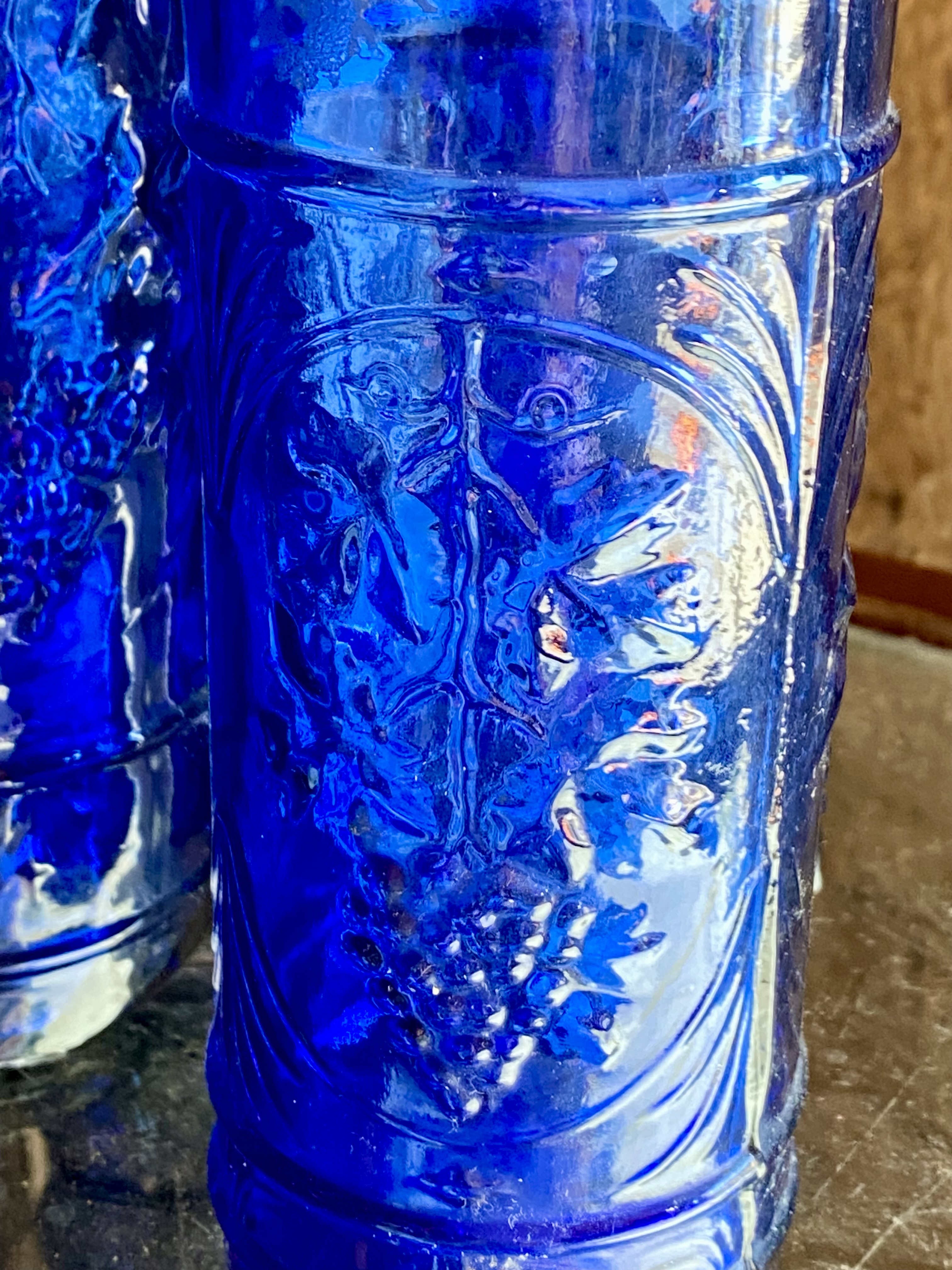 collection-of-5-vintage-cobalt-blue-decorative-glass-bottles-with-corks-20cm-30cm-219-5