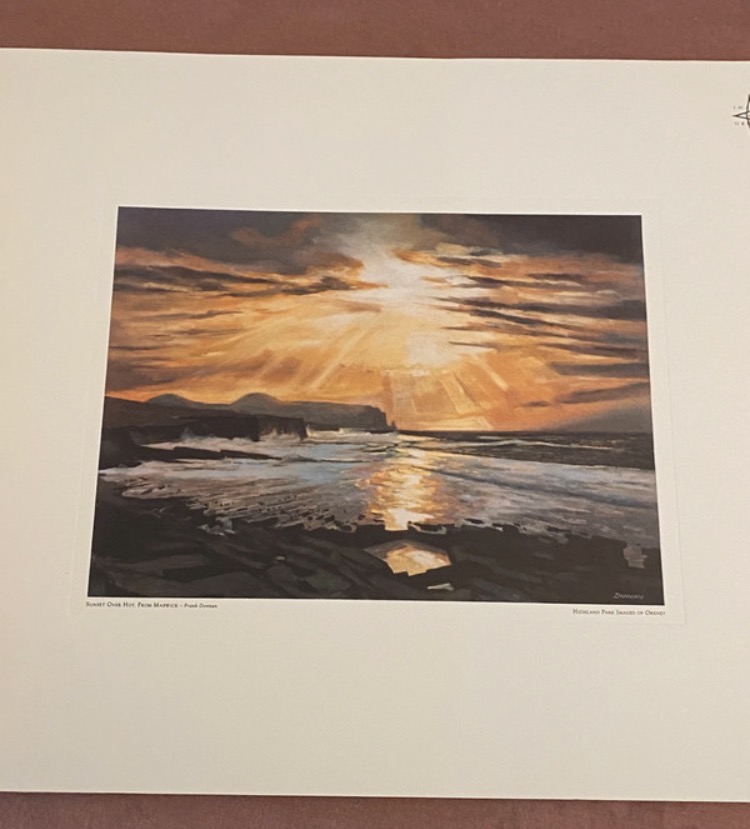 Lot 059: Highland Park Whisky ‘Images of Orkney’ Art Portfolio - Complete Set of 8 Prints