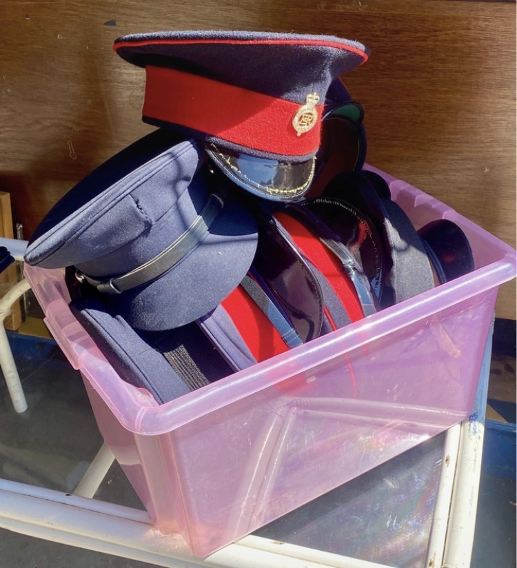 job-lot-of-10-british-military-service-dress-peak-caps-vintage-uniform-bundle-292-2