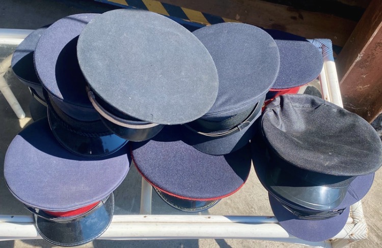 job-lot-of-10-british-military-service-dress-peak-caps-vintage-uniform-bundle-292-3