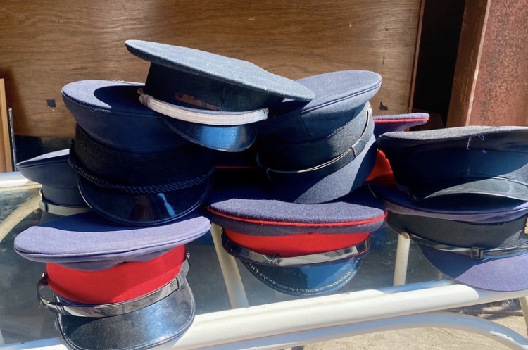 job-lot-of-10-british-military-service-dress-peak-caps-vintage-uniform-bundle-292-4