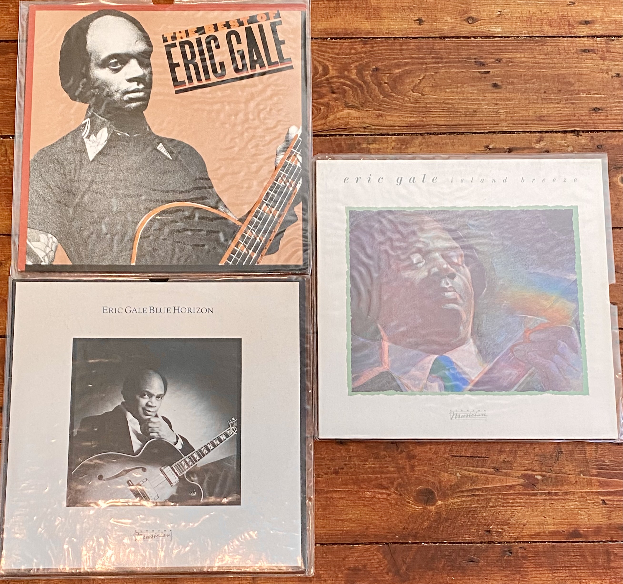 Lot 136: Job Lot of 3 Classic Eric Gale Jazz Fusion Vinyl LPs – The Best Of, Blue Horizon & Island Breeze (1980–1983)