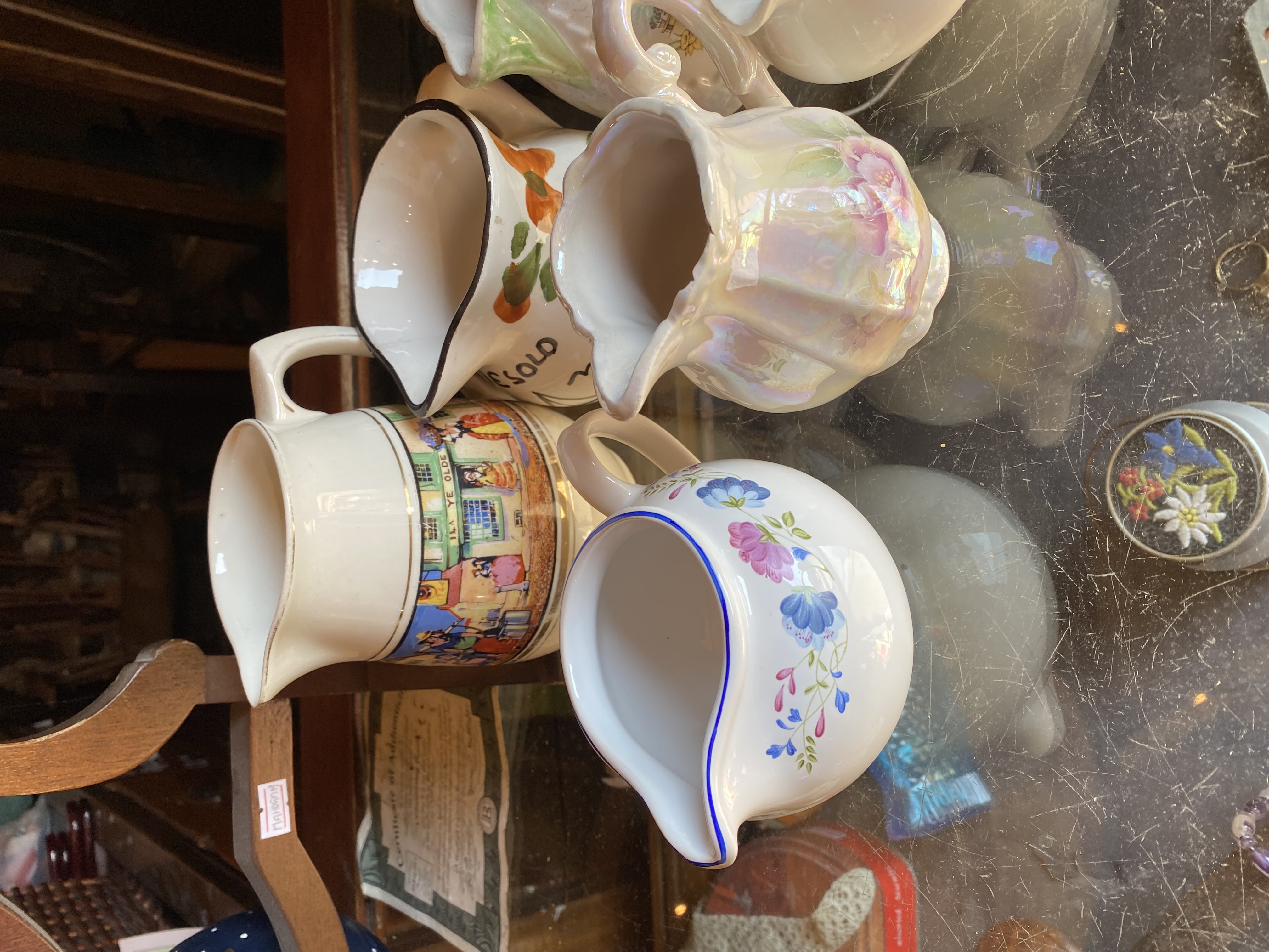 job-lot-of-9-vintage-ceramic-cream-jugs-souvenir-pitchers-welsh-tourist-ware-lustreware-commemorative-pottery-229-2