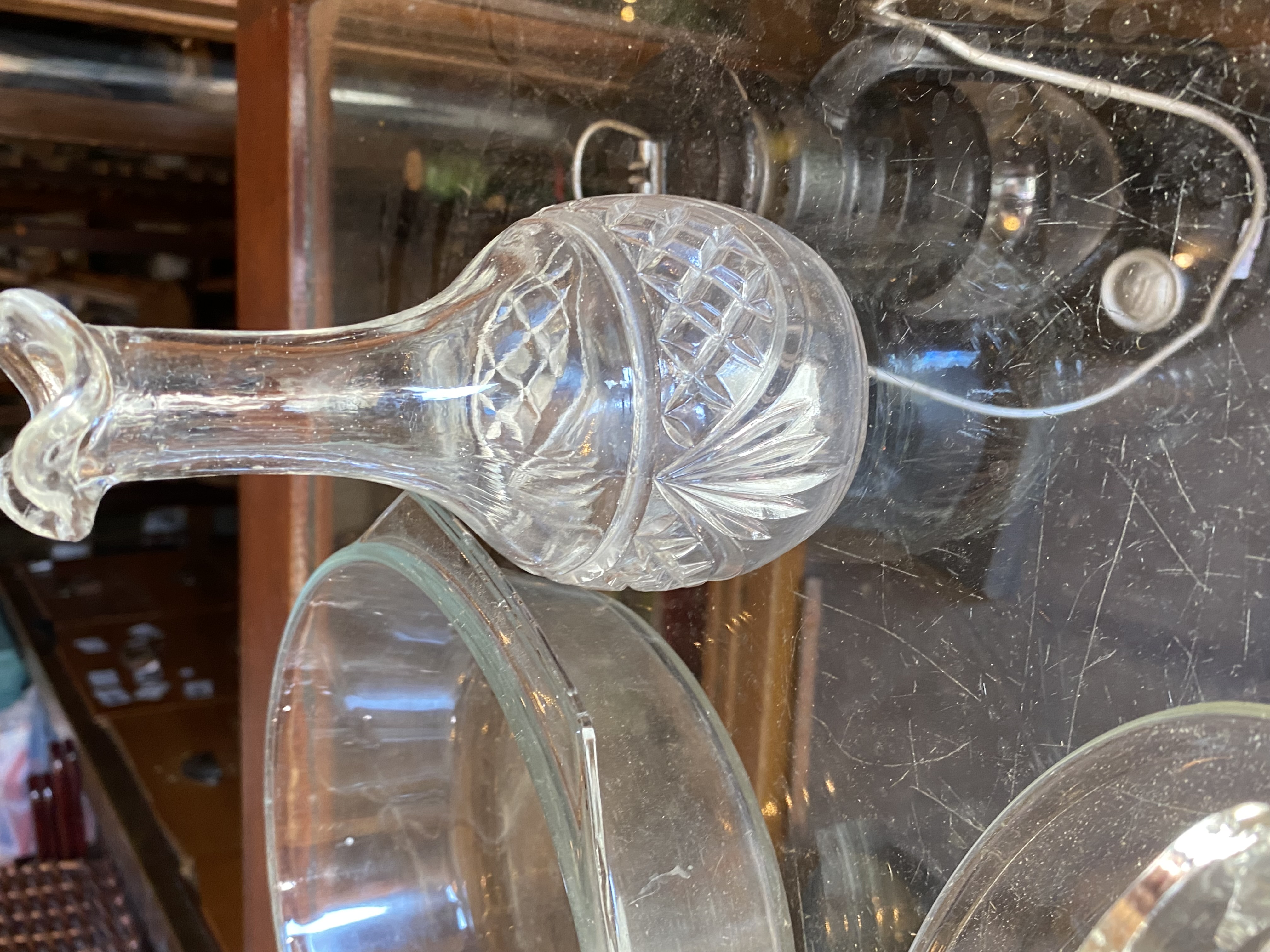 job-lot-vintage-retro-clear-glassware-1977-silver-jubilee-jug-decanter-gravy-boat-pyrex-232-5