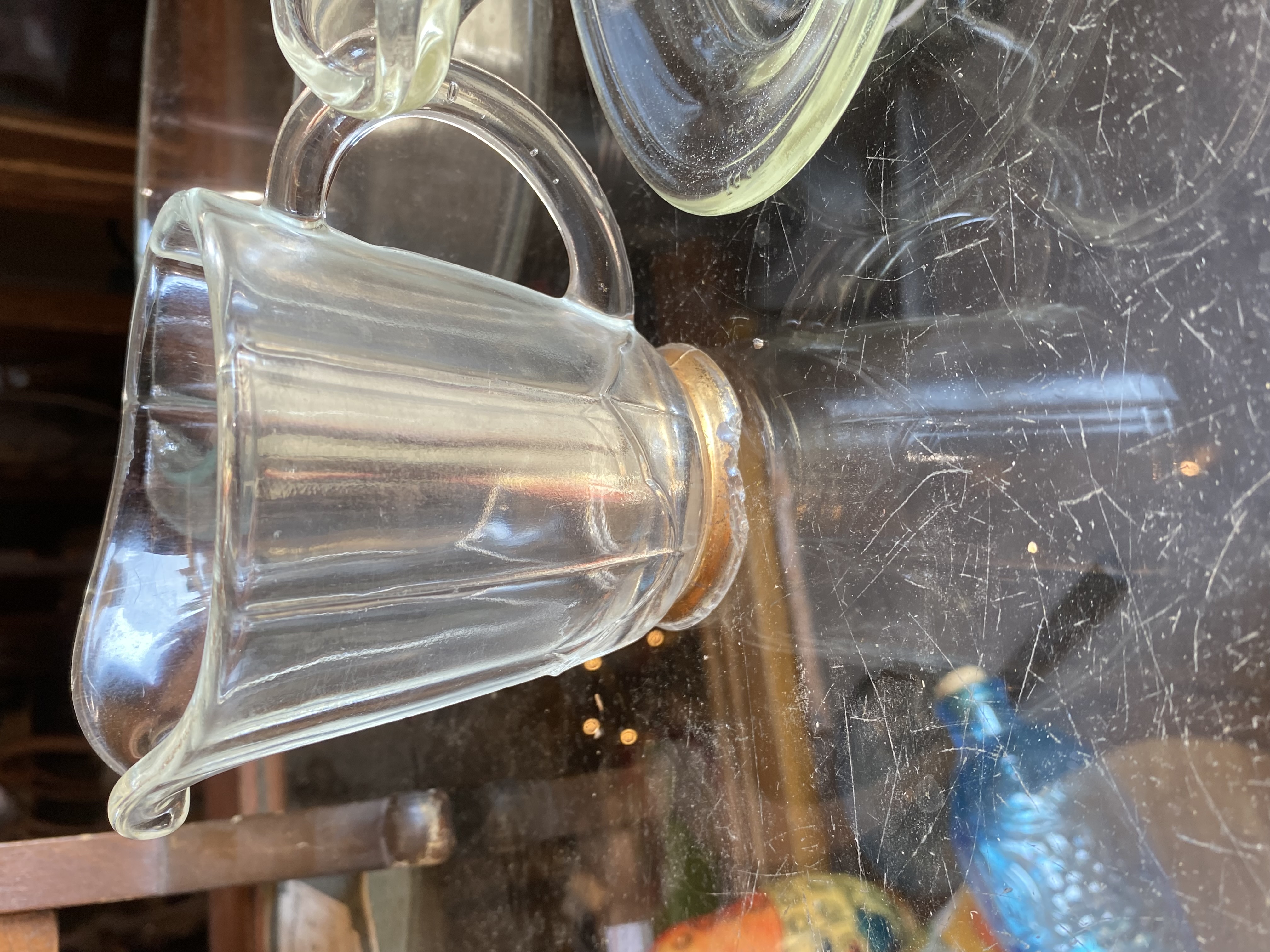 job-lot-vintage-retro-clear-glassware-1977-silver-jubilee-jug-decanter-gravy-boat-pyrex-232-6