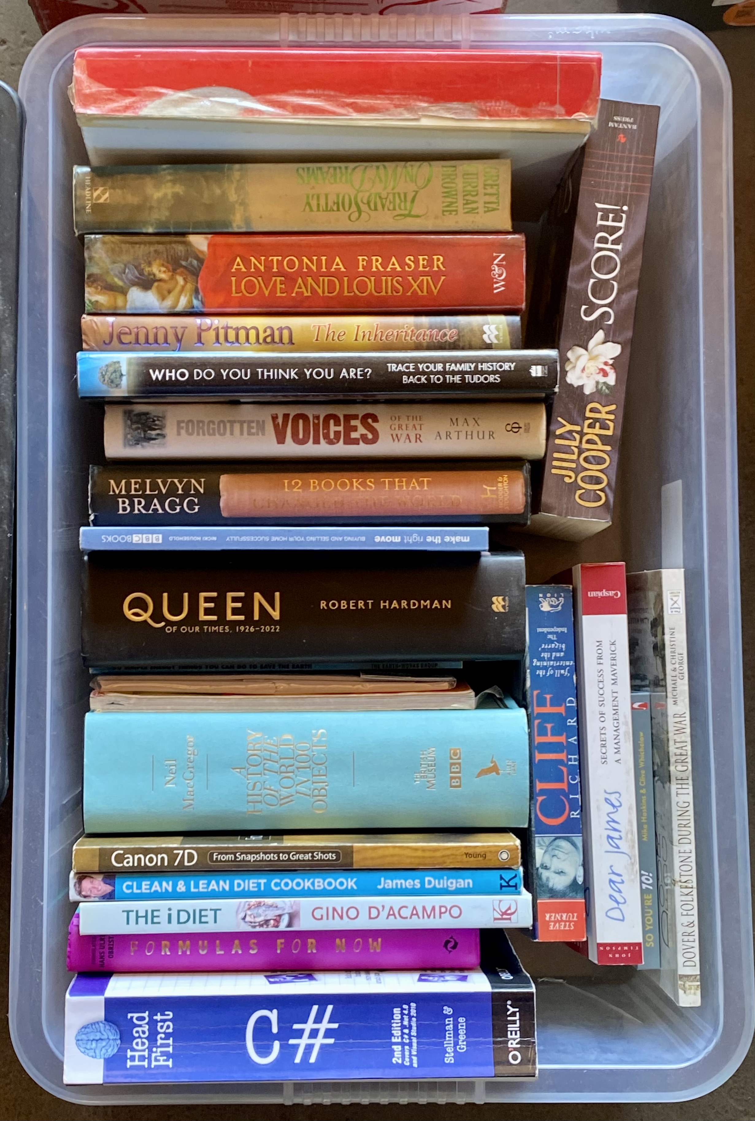 Lot 301: Mixed Box of Books - History, Computing, Biographies, Fiction & More