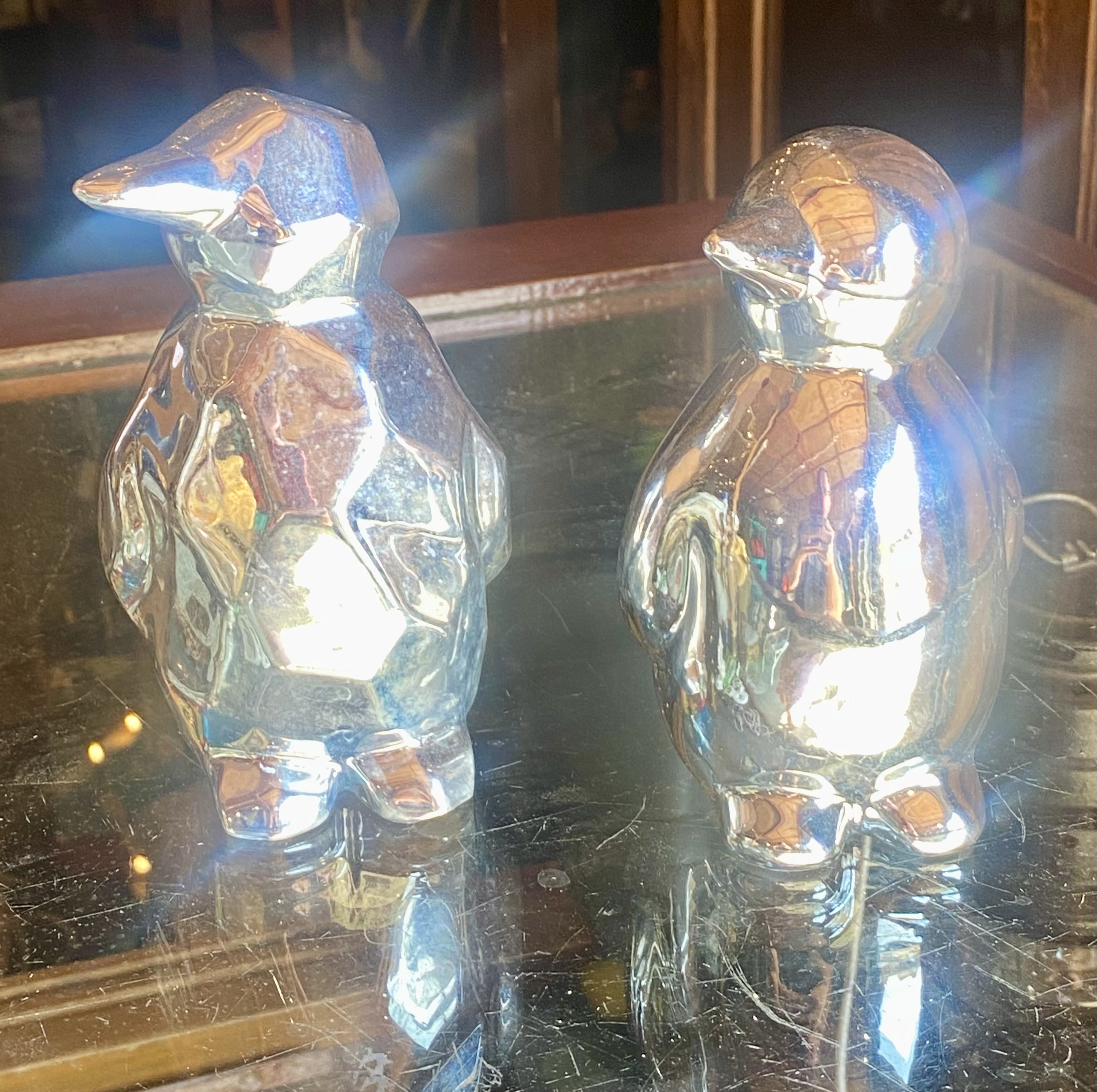 pair-of-modern-silver-chrome-ceramic-penguin-ornaments-15cm-241-2