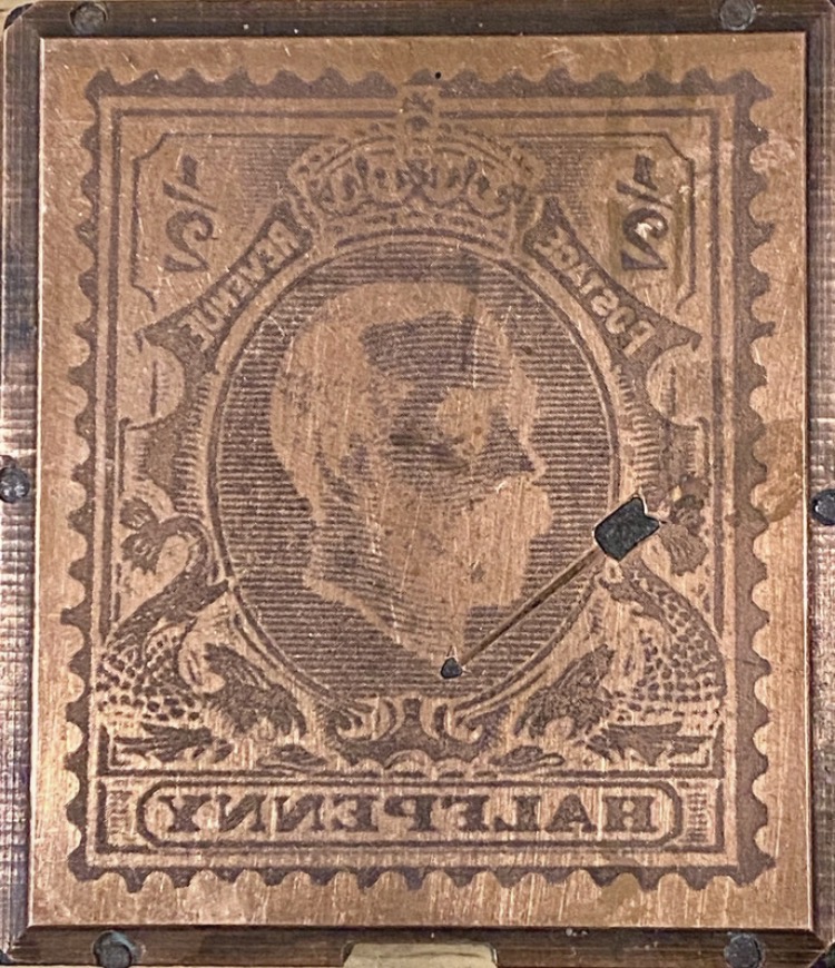 rare-antique-king-george-v-1-2d-stamp-printing-block-c-1901-1910-307-2