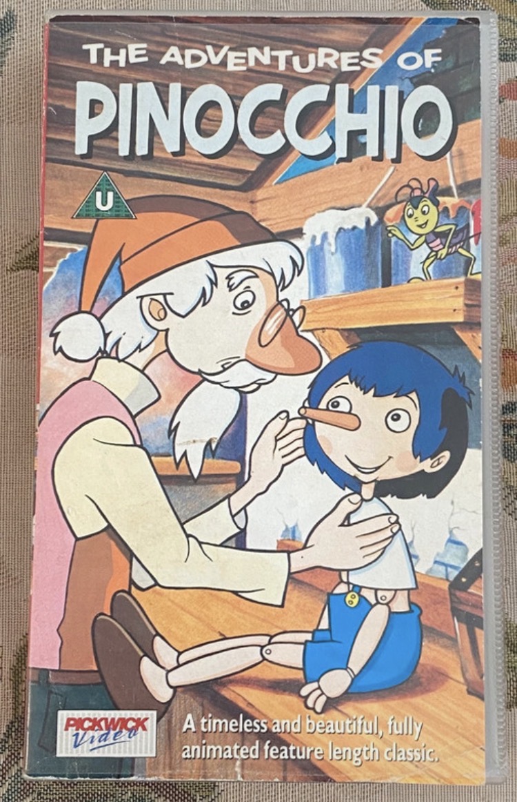 Lot 150: Rare Pinocchio VHS (1990) - Pickwick Animated Classics - Retro Anime
