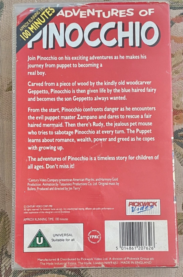 rare-pinocchio-vhs-1990-pickwick-animated-classics-retro-anime-150-2