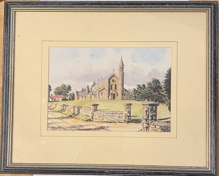 Lot 193: St. Malachy’s Church, Hillsborough – Framed Art Print by John S. Haggan
