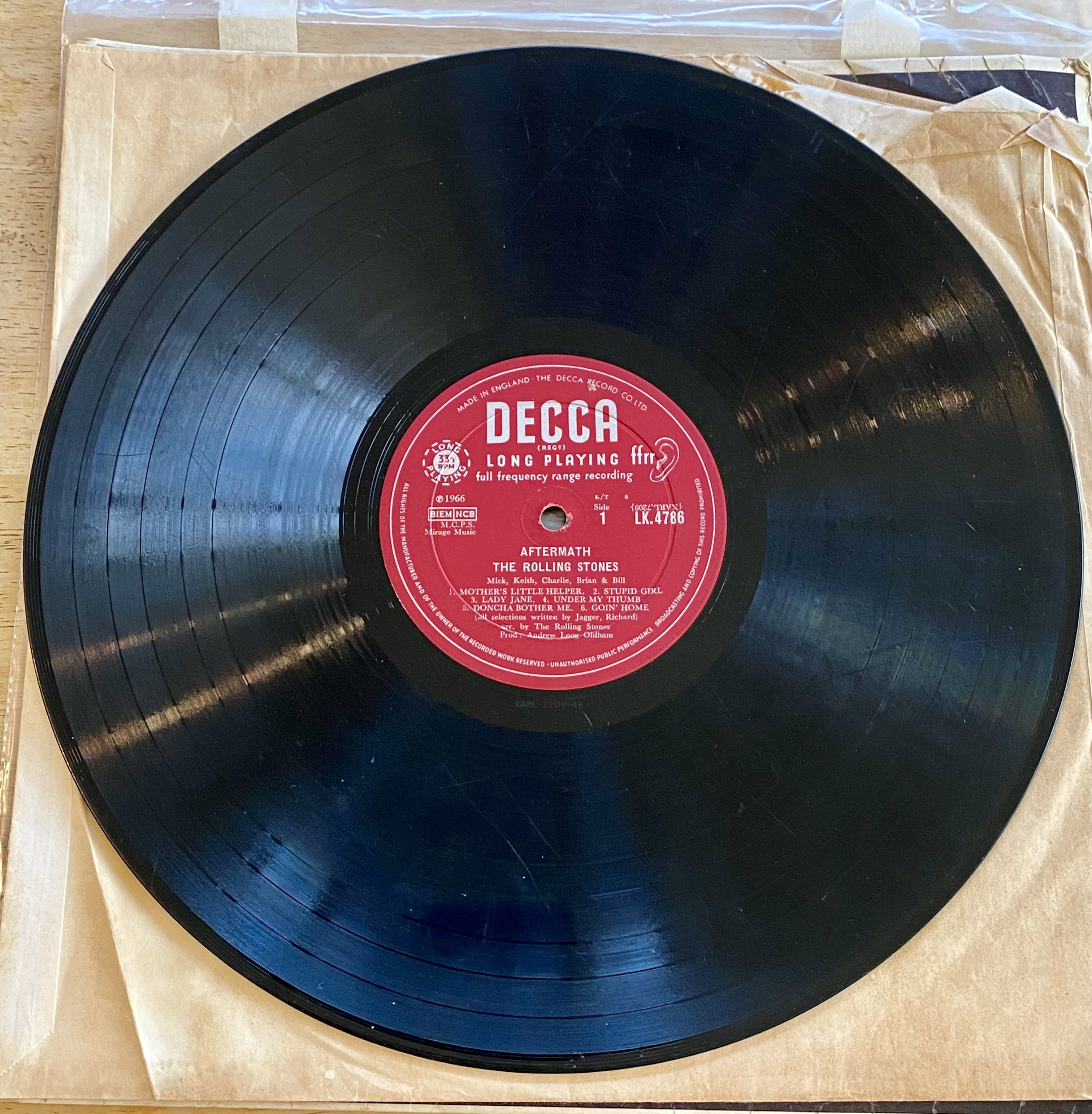 the-rolling-stones-aftermath-1966-original-uk-mono-1st-pressing-lp-decca-lk-4786-red-unboxed-label-144-6