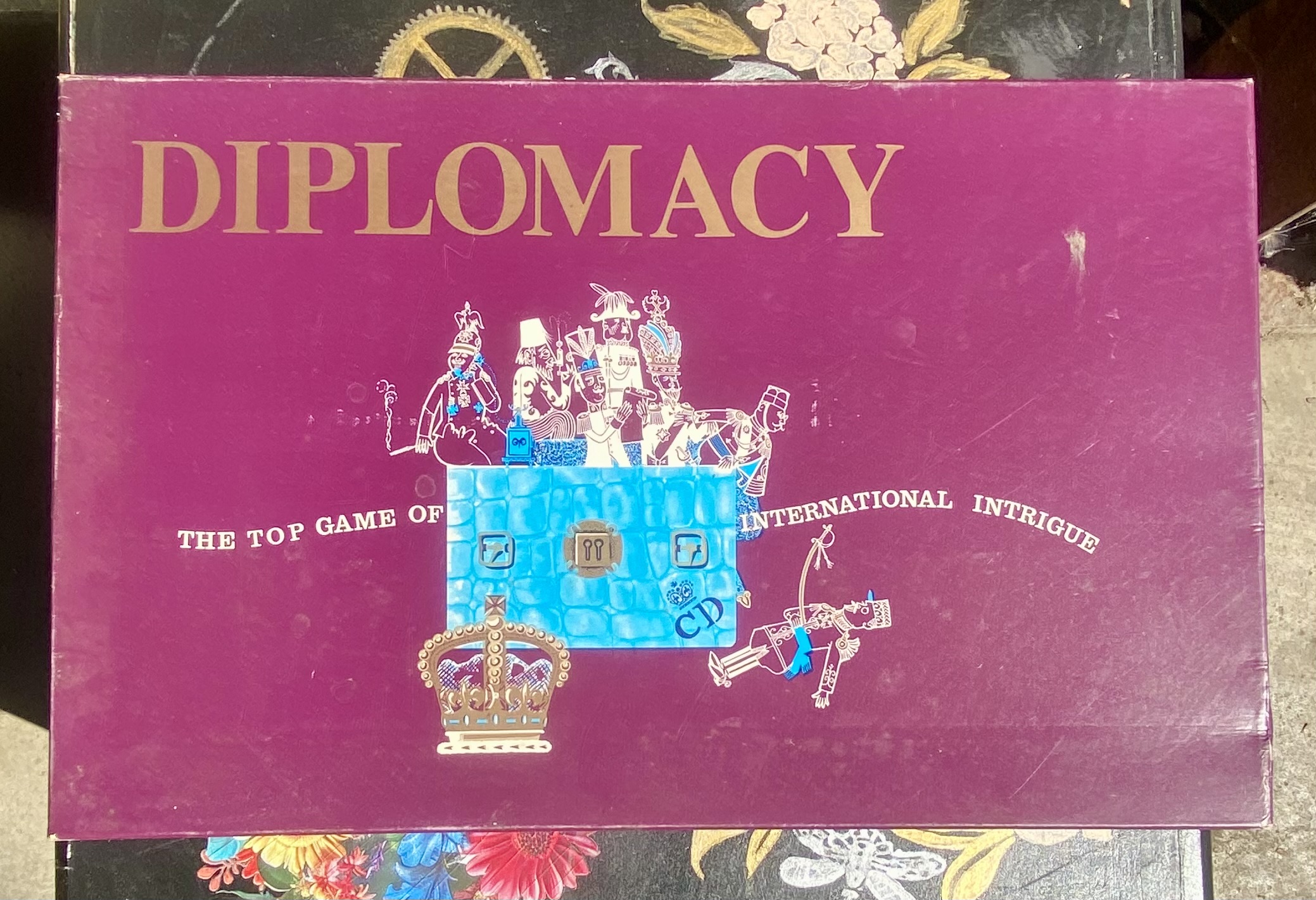 Lot 239: Vintage 1970s Diplomacy Board Game by Philmar / Games Research - Retro Classic