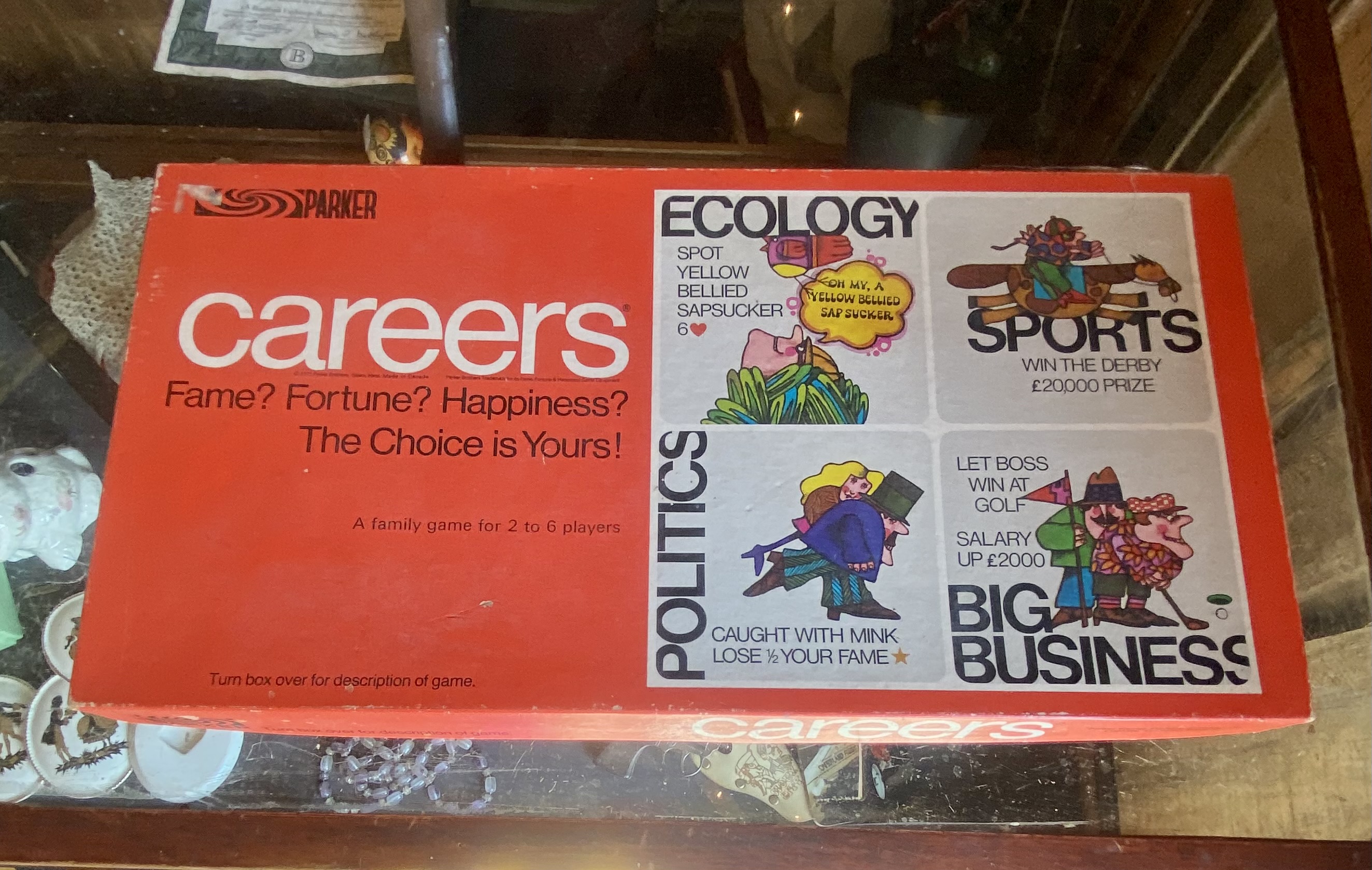 Lot 238: Vintage 1971 Parker Brothers CAREERS Board Game - 1970s Retro Edition