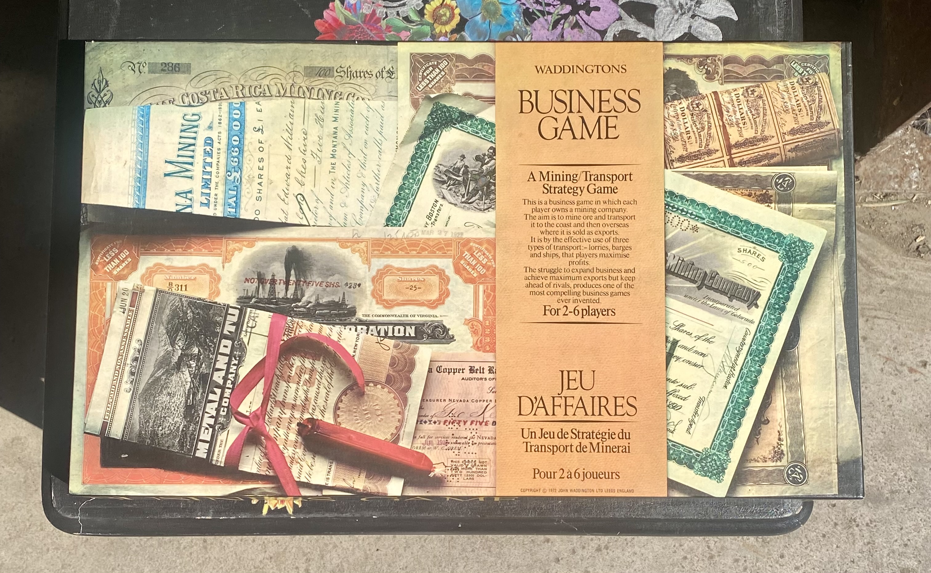 Lot 237: Vintage 1972 Waddingtons Business Game / Jeu d’Affaires Board Game