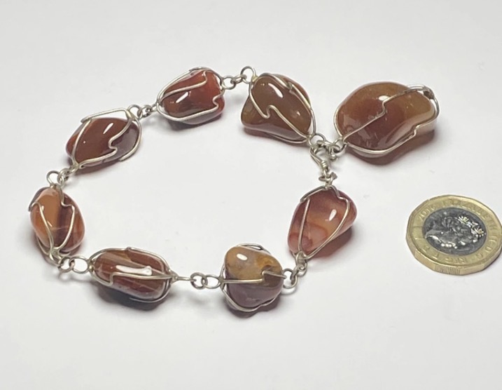 vintage-carnelian-agate-wire-wrapped-bracelet-boho-gemstone-24cm-052-2