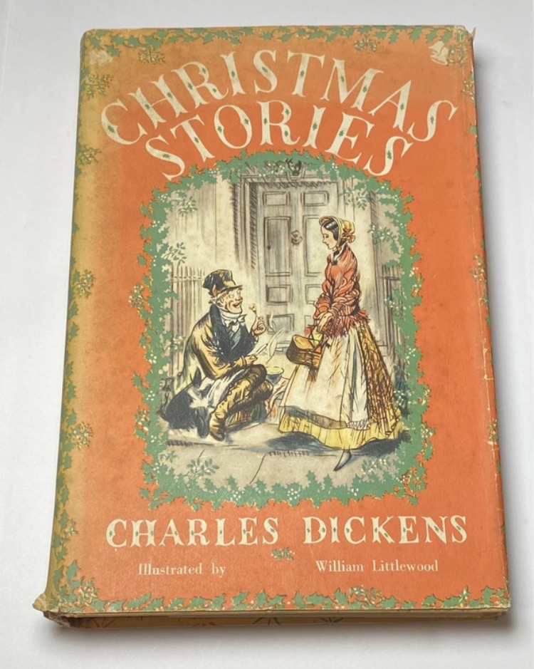 Lot 309: Vintage Charles Dickens Christmas Stories – 1950s Heirloom Library