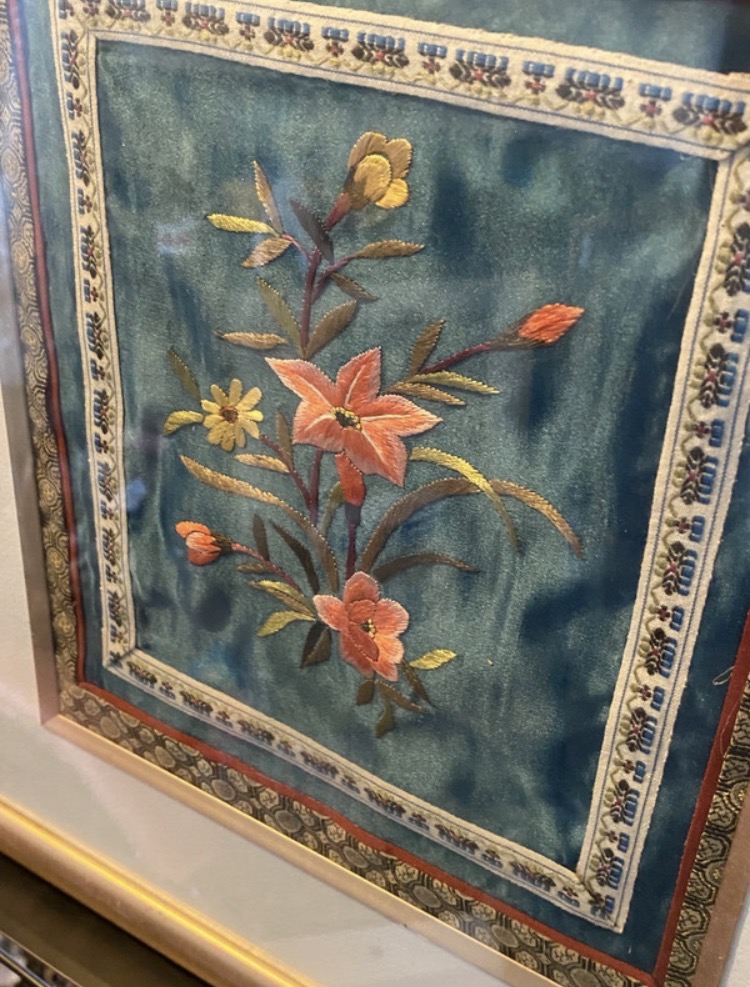 vintage-chinese-silk-embroidery-framed-floral-art-039-4