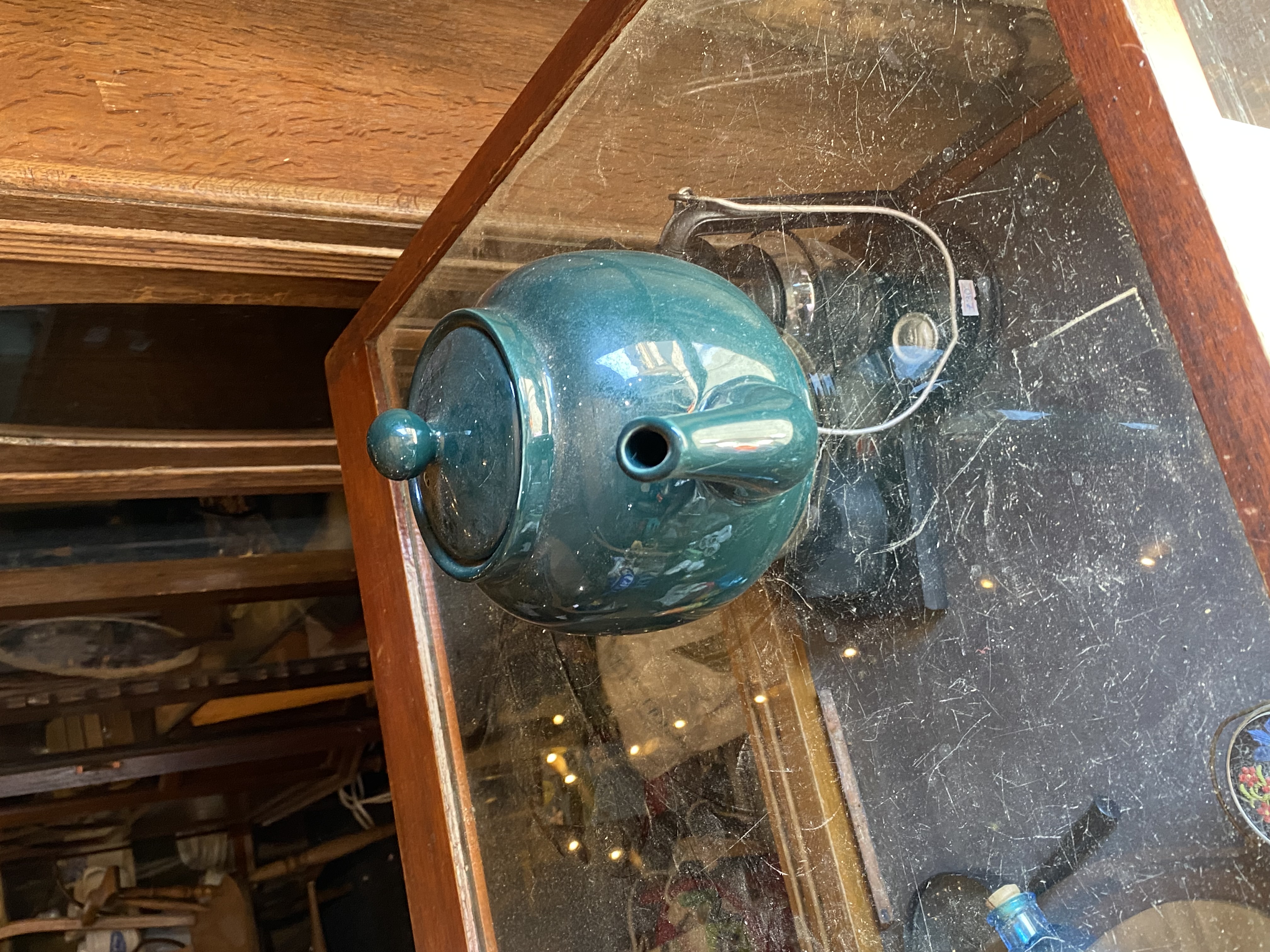vintage-deep-teal-green-ceramic-teapot-made-in-england-approx-13x13cm-225-2