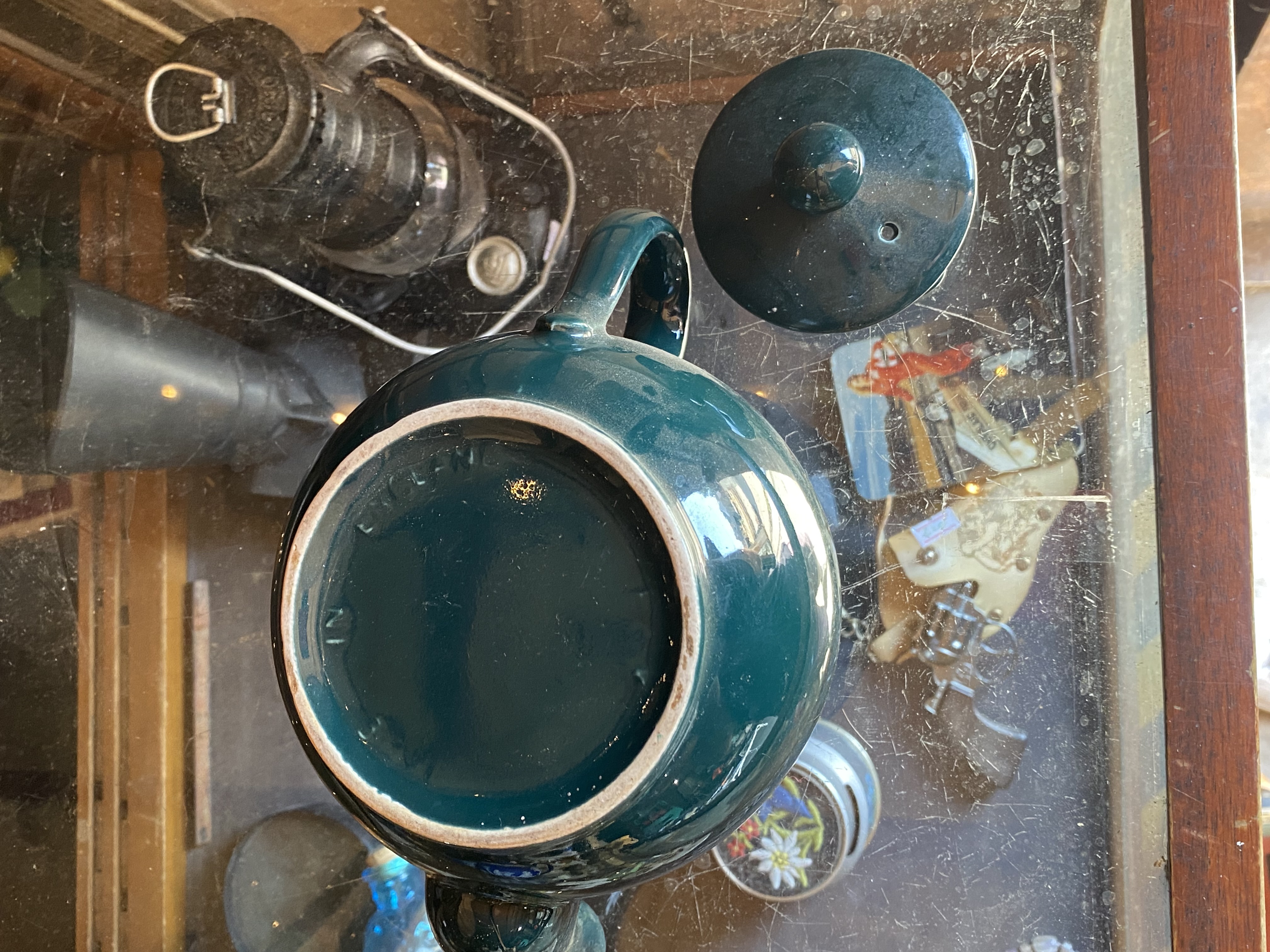vintage-deep-teal-green-ceramic-teapot-made-in-england-approx-13x13cm-225-5