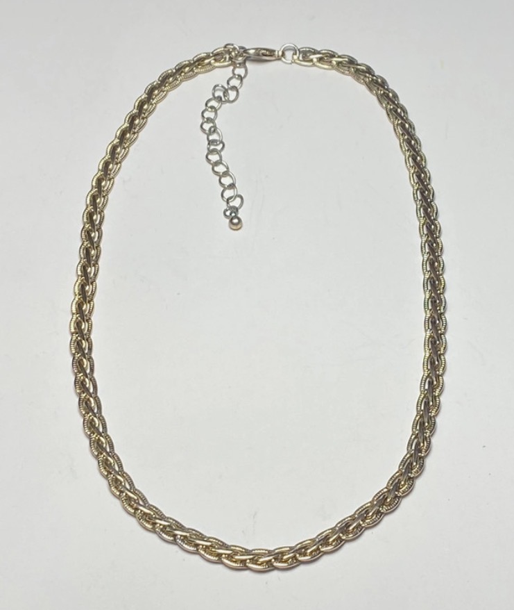 Lot 159: Vintage Gold Plated Necklace with Extender - 43cm-51cm - Minimalist Chic