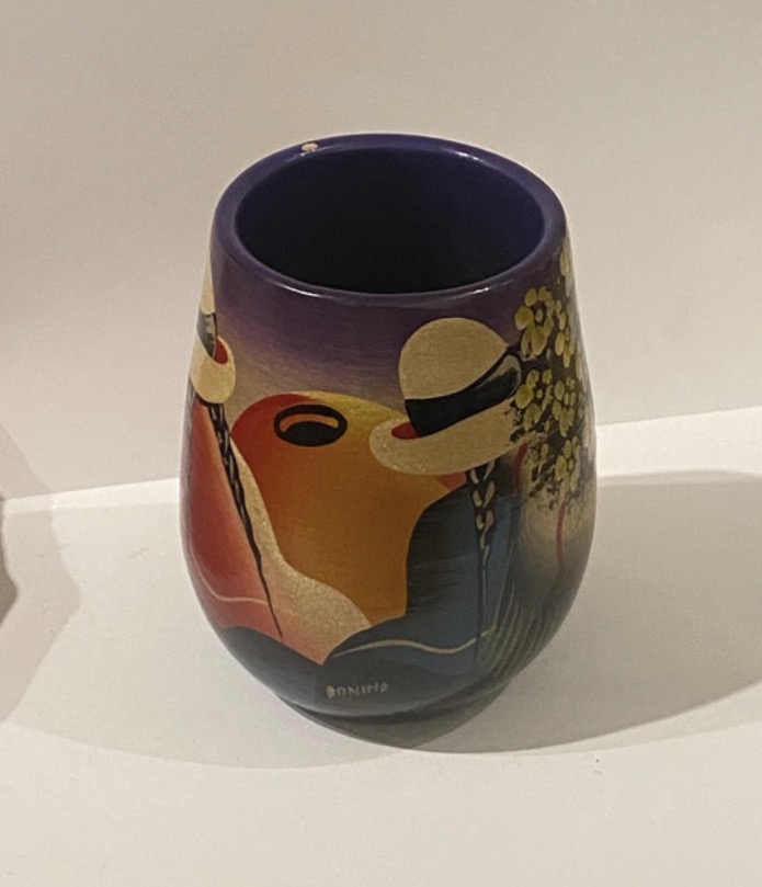 Lot 069: Vintage Spanish Art Pottery Vase – Domingo Punter (Teruel)