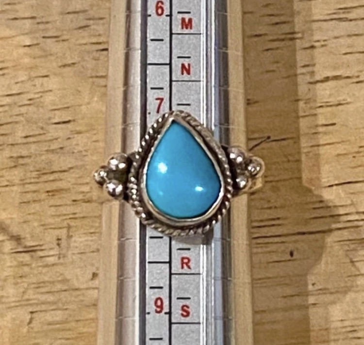 vintage-sterling-silver-turquoise-teardrop-ring-size-p-079-5